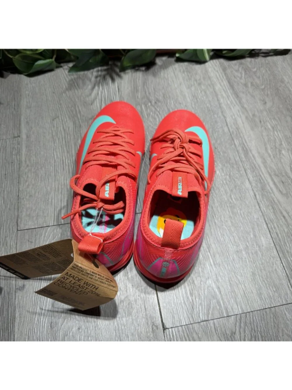 Nike Youth Mecurial Vapor 16 TF Cleats Futsal Glow Boot 3.5 Y FQ8284-800